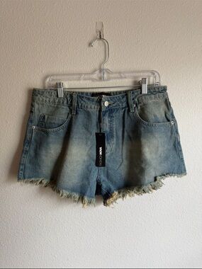 Fashion Nova Cheeky Denim Shorts
